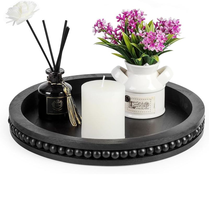 Wooden Decorative Tray for Coffee Table and Farmhouse Centerpiece Free Sample Charge