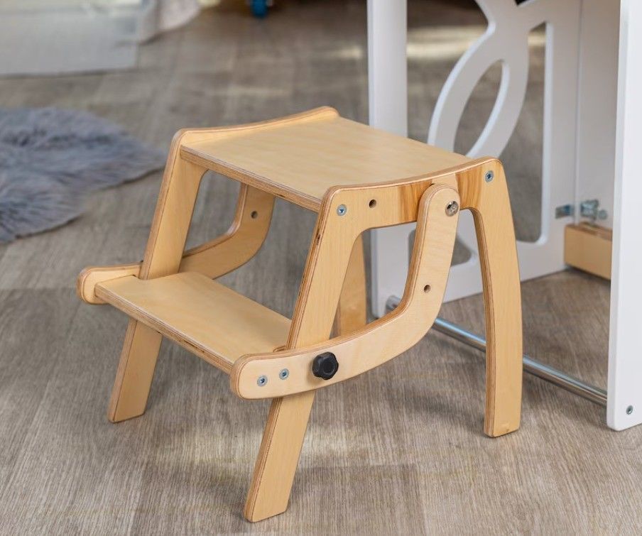 Modern Design Style 2in1 Convertible Step Stool Chair Perfect for Kids and Toddlers