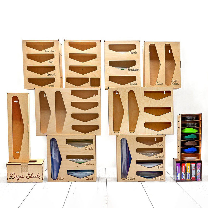 Convenient Hinged Lid Baggie Organizer Custom Printing for All Your Storage Solutions