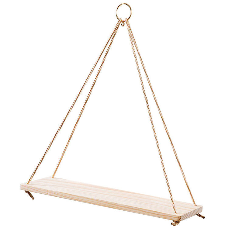 High Quantity Advantage Modern Solid Wood Hanging Floating Wall Shelf for Your Office