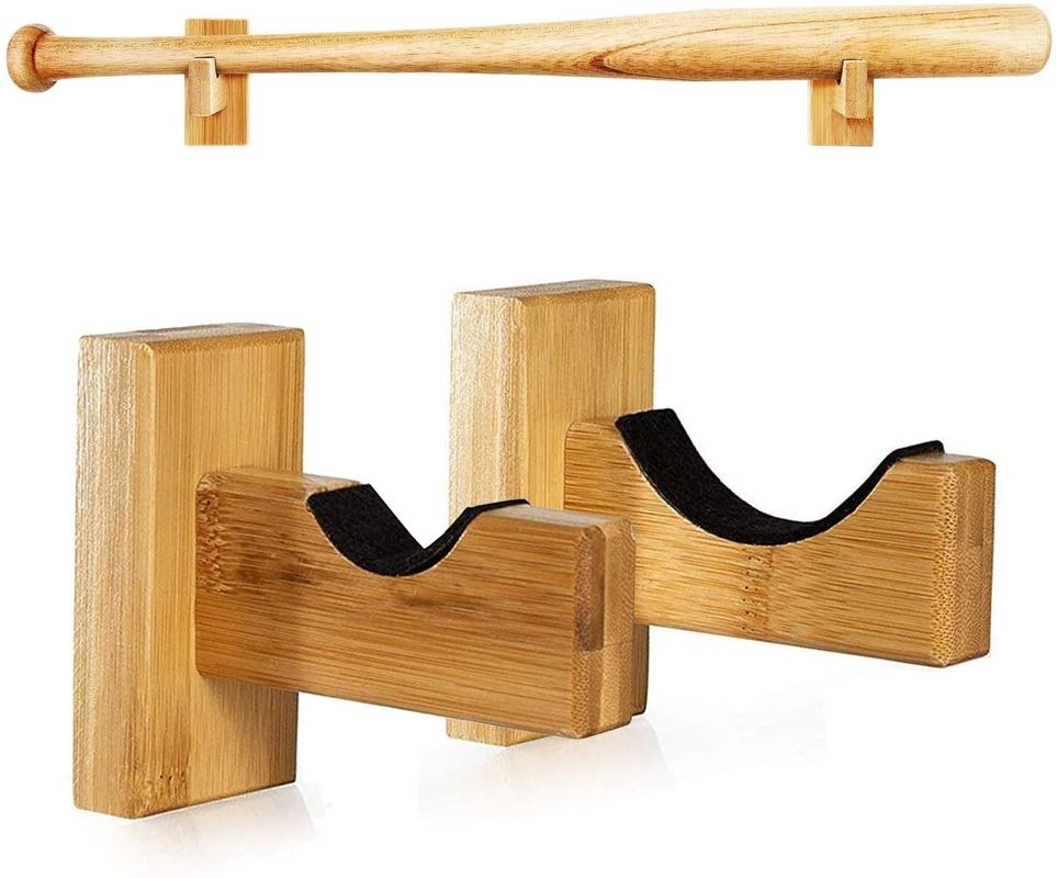 Wall Shelf for Baseball and Softball Bats Multifunctional Hook Type Installation