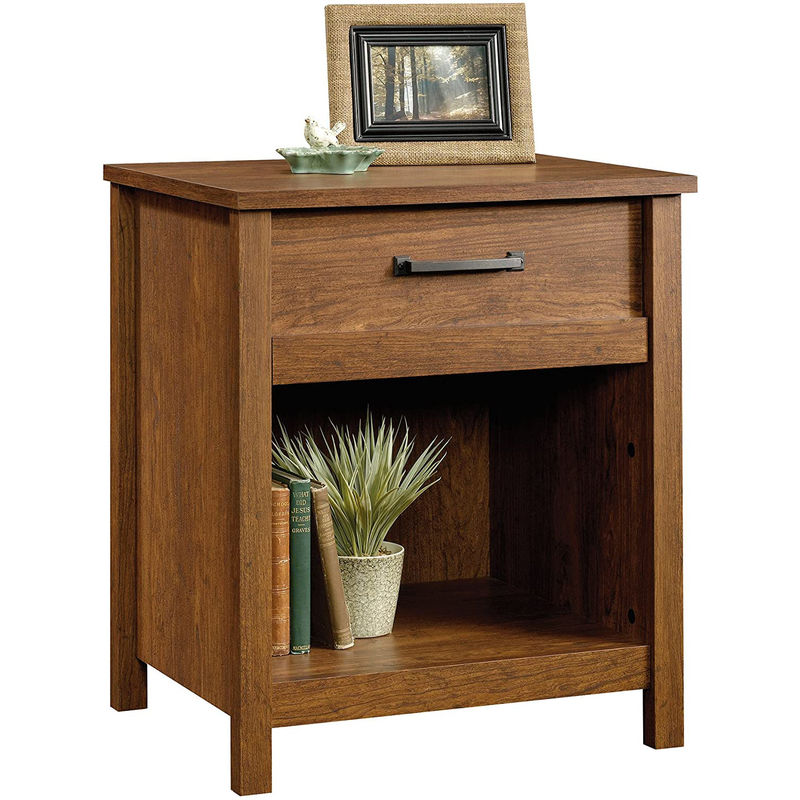 Solid Wood Nightstand with Storage Drawer Custom Size Sofa Side End Table Bedside Table