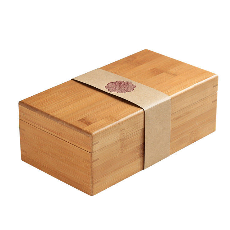 Handmade Biodegradable Bamboo Storage Box Gift Crafts Boxes Bamboo or Custom Wood