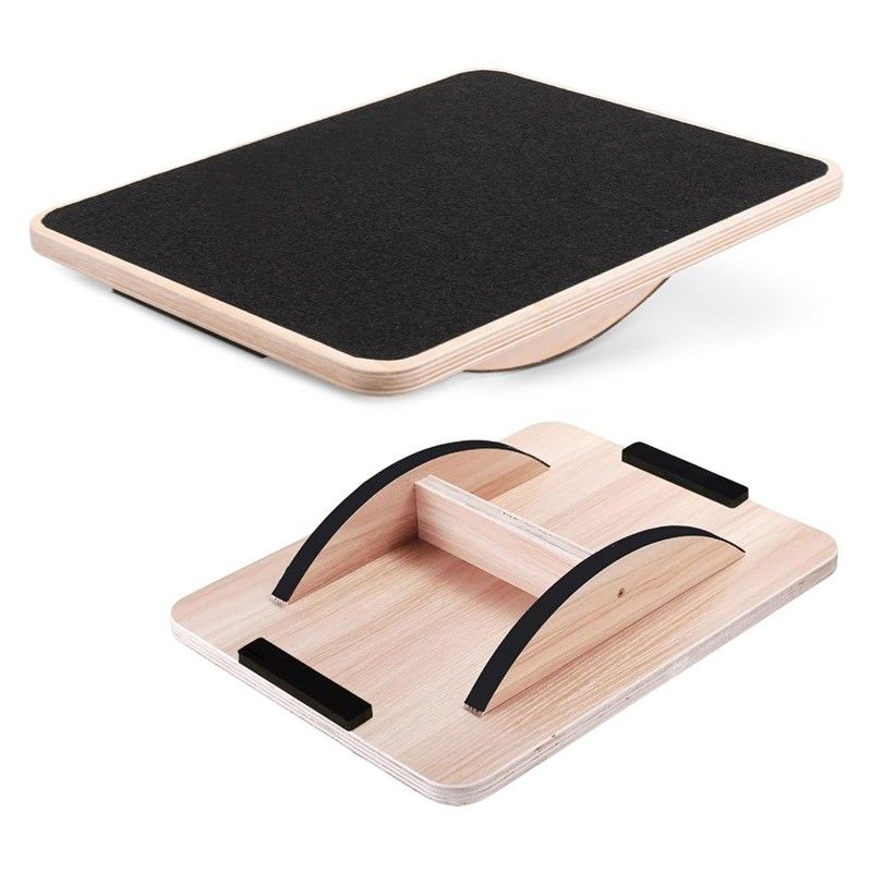 Professional Wooden Balance Board for Leg Workout High Quantity Anti-Slip Rocker Board