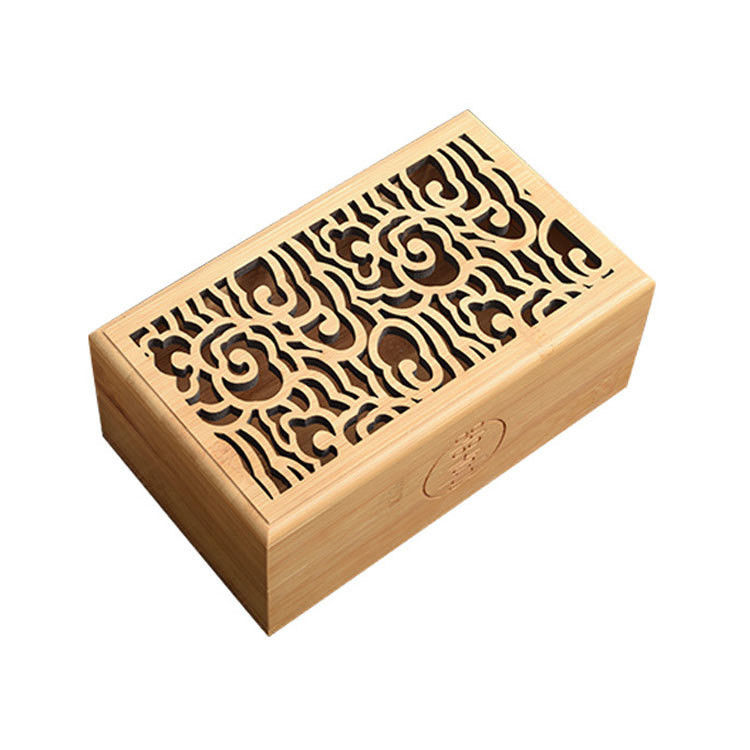 Reusable Eco Friendly Bamboo Wooden Gift Box Made of Solid Wood for Custom Promotions