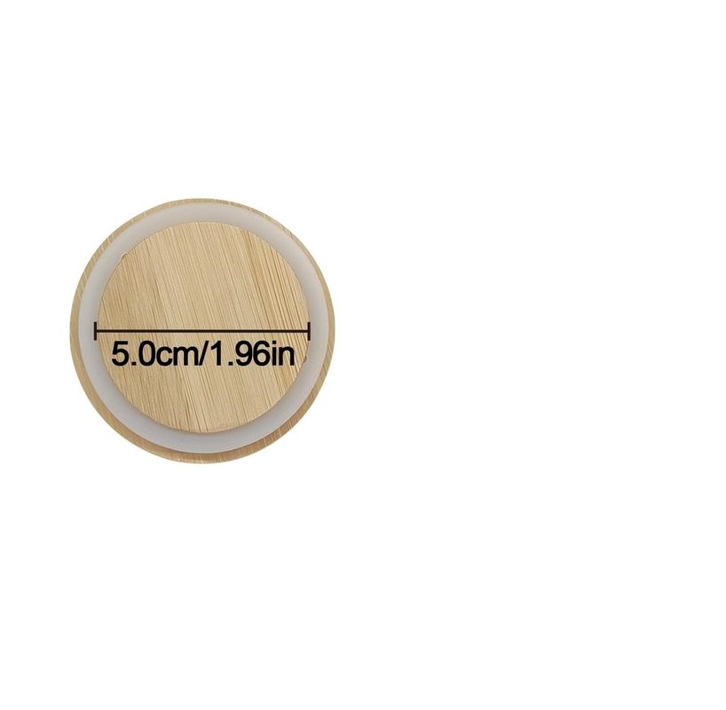 8 Pack Silicone Sealing Rings with Custom Size Colorful Boho Patterns and Bamboo Lids