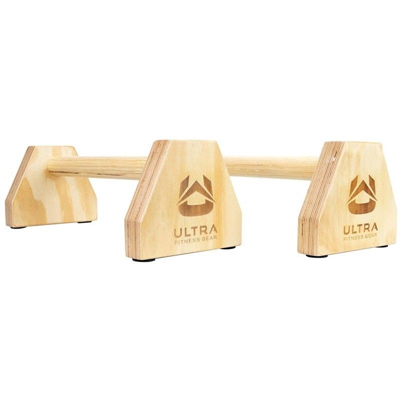 OEM/ODM 202405 Ultra Fitness Wood Parallettes Set for L Sits and Handstand Push ups
