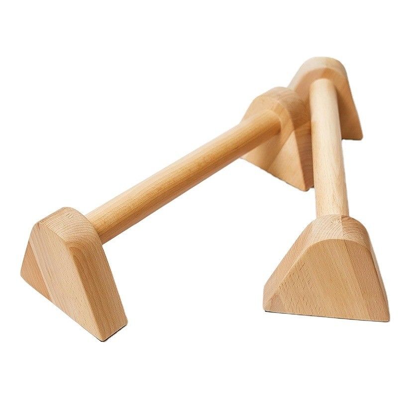 Customized Logo Wooden Muscle Push up Stands for Calisthenics Workout Gym Equipment