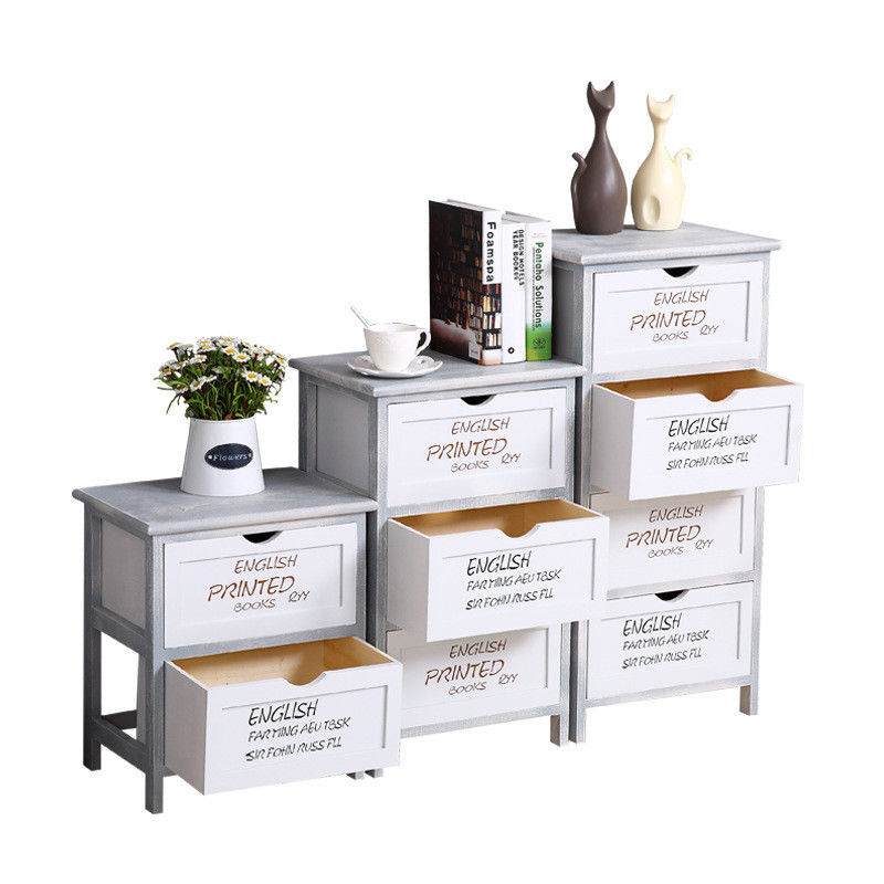 Modern Style Multi-Color Green White Chest of Drawers for Bedroom Made by Custom Wood