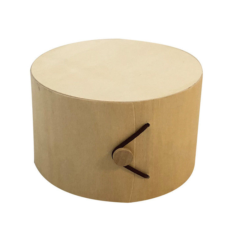 Custom Unfinished Soft Wood Birch Bark Handmade Cheese Cake Packaging Box for Gift