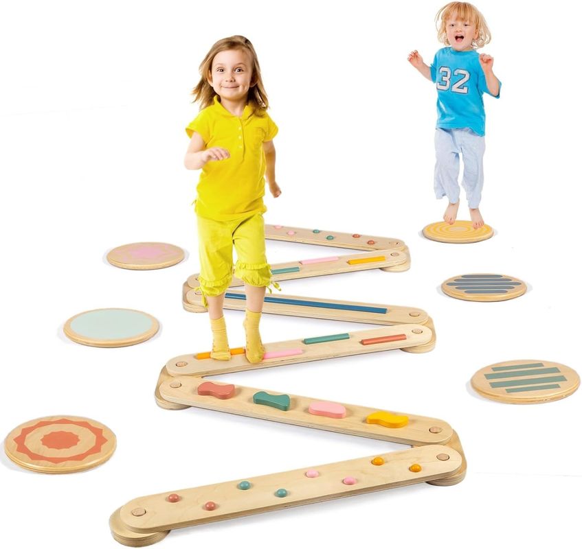 Sample Charge Free Toddler Balance Beam and Stepping Stones for Coordination Building