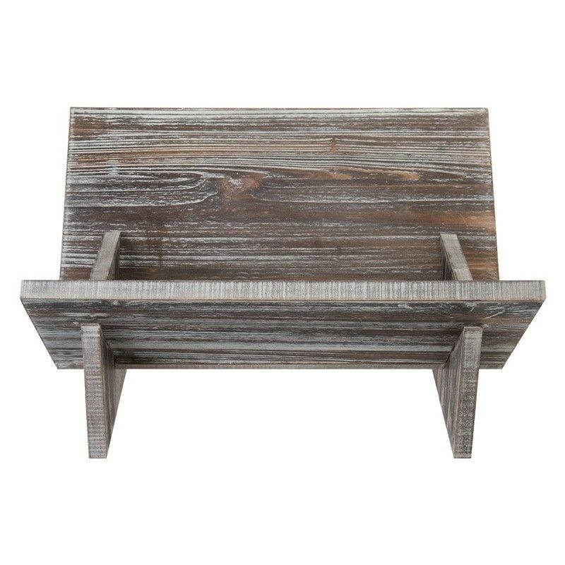Living Room Wooden Book Display Retro Style Organizer for Magazine Book Files Albums