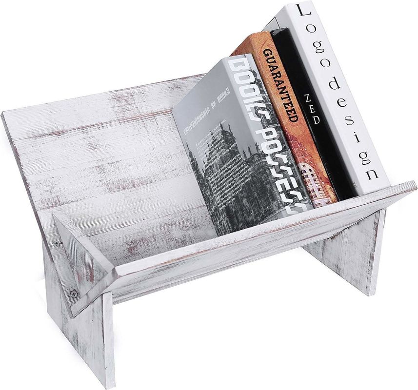 Wooden Magazine Book Files Albums Display Retro Style Organizer Wall Shelf Decoration