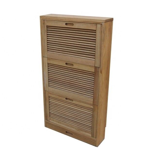 Wood Shoe Rack Storage Cabinet The Perfect Addition to Any Living Room Furniture