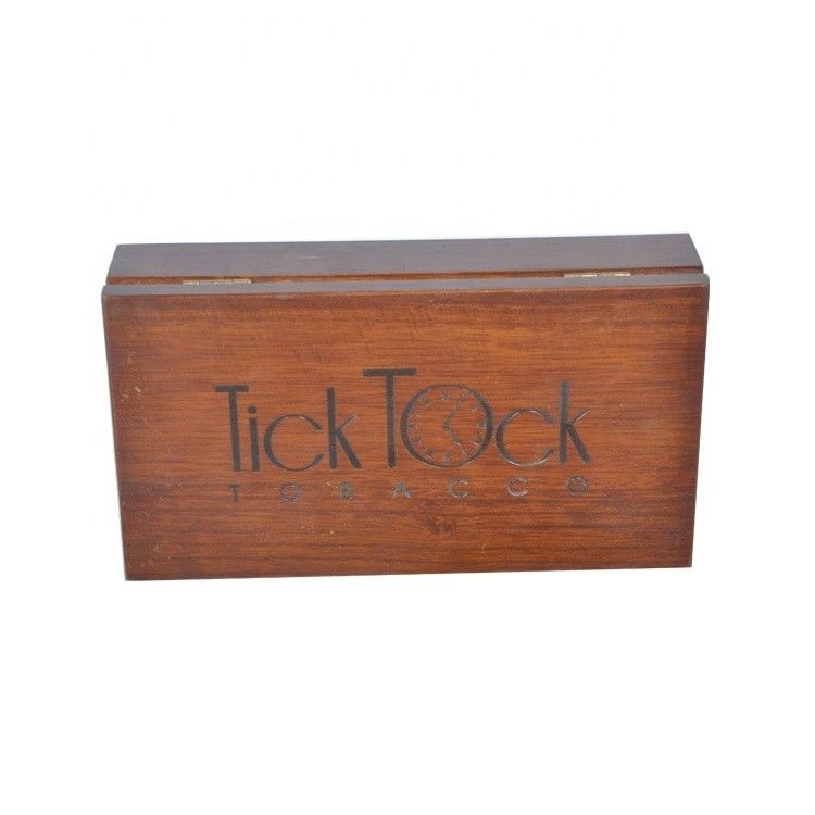 Customizable Logo and Color Wooden Cigarette Case with Varnished Finish