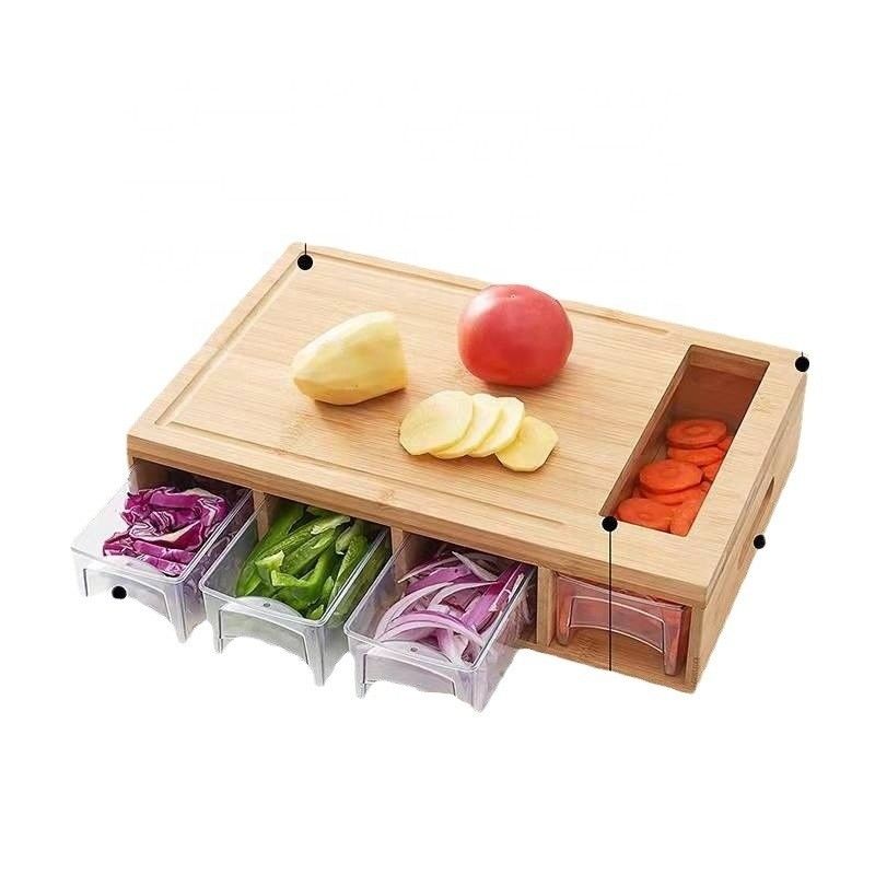 Customized Logo Acceptable Wooden Plain Color Cutting Board for Kitchen Multifunction