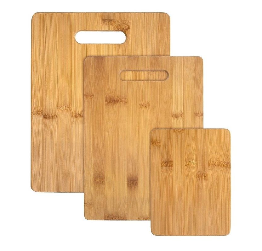 Extra Large Bamboo 3-Piece Cutting Board for Custom Size and Silk-Screen Printing