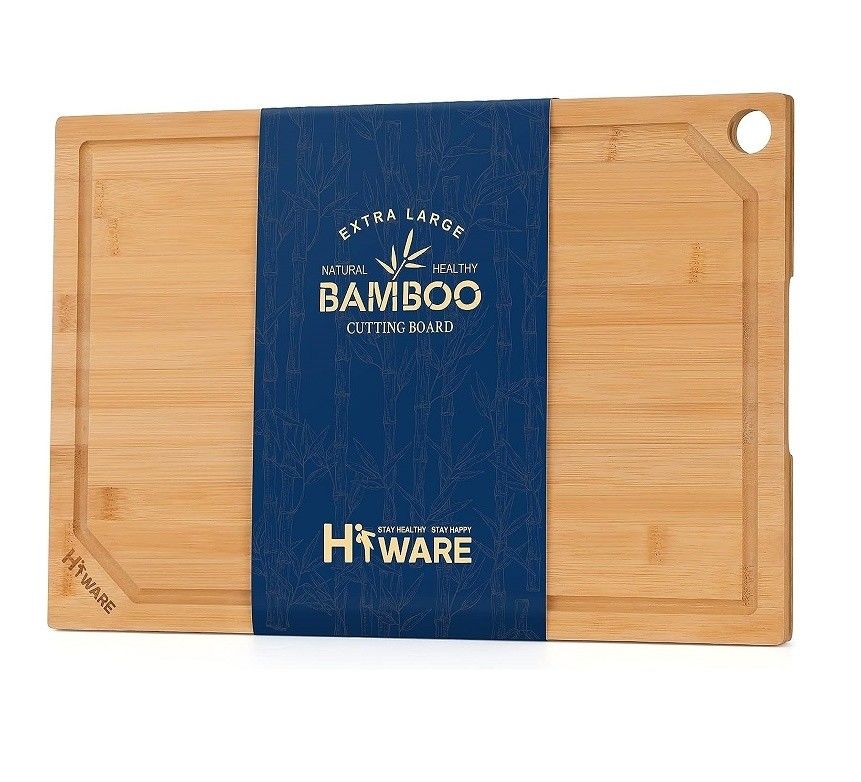 18 X 12Inch Juice Groove Bamboo Cutting Board Large Xtra Large for Custom Logo Kitchen