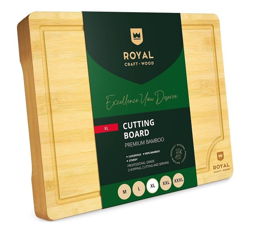 Custom Service 18X12Inch Bamboo Wood Cutting Board Sustainable Wooden Plain Color