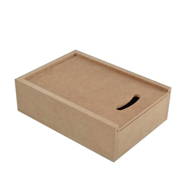 Customized MDF Wooden Boxes with Sliding Lid Free Sample Charge and Customized Logo Accepted