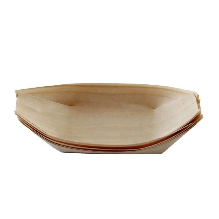5 Days Delivery Wooden Sushi Plate in Pine Wood Customized Size and Logo Acceptable