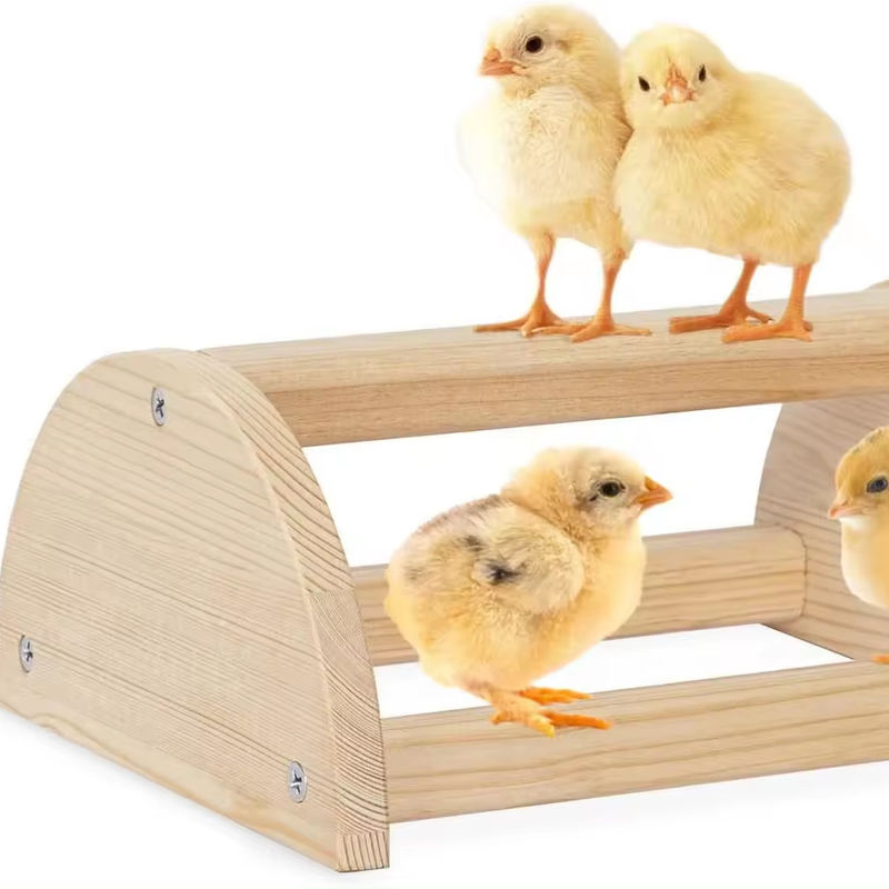 202405 Bird Perch Strong Thicken Wooden Roosting Bar for Coop and Brooder Long-Lasting