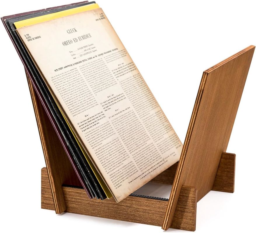 Non-folding Rack for LP Vinyl Record Albums Storage Stand Record Display