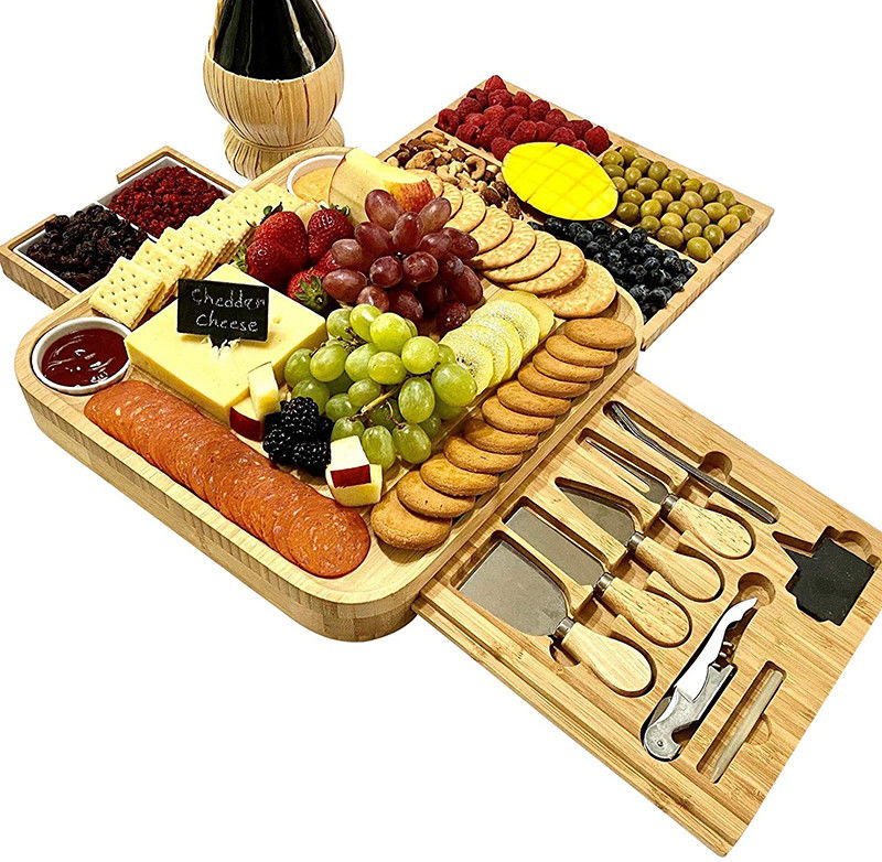 Sustainable 12x18 Walnut Sublimation Large Charcuterie Board for Cheese Cutting and Storage