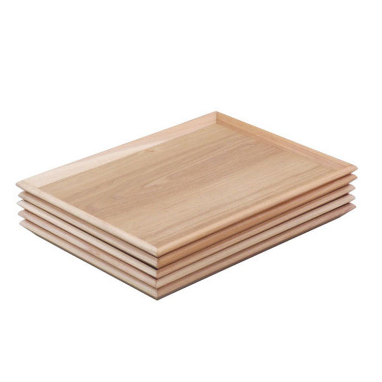 Concise Style Wooden Food Serving Trays Customized Designs Ideal for Food and Drinks