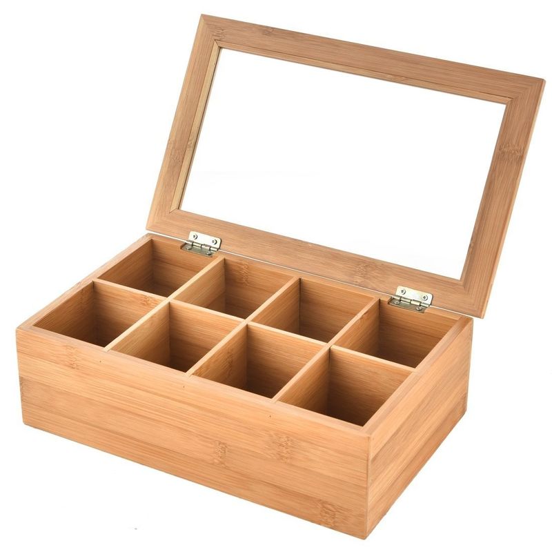 Vintage Chest Empty Wooden Gift Storage Tea Box with Customized Logo and Plain Color