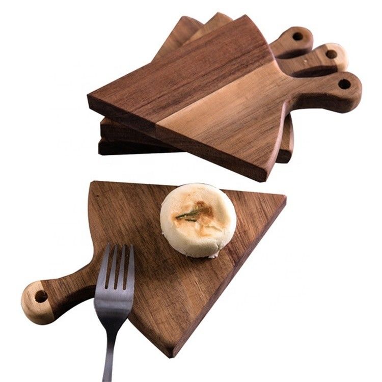 OEM ODM Accepted Customized Size Eco-Friendly Non Stick Dinner Wood Pizza Plate Serving Tray 6pcs