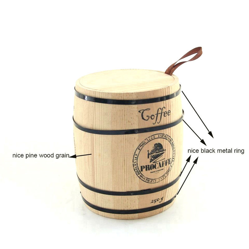 11.5 x 13.7 cm Pine Oak Wooden Barrels The Perfect Tea Packaging Solution
