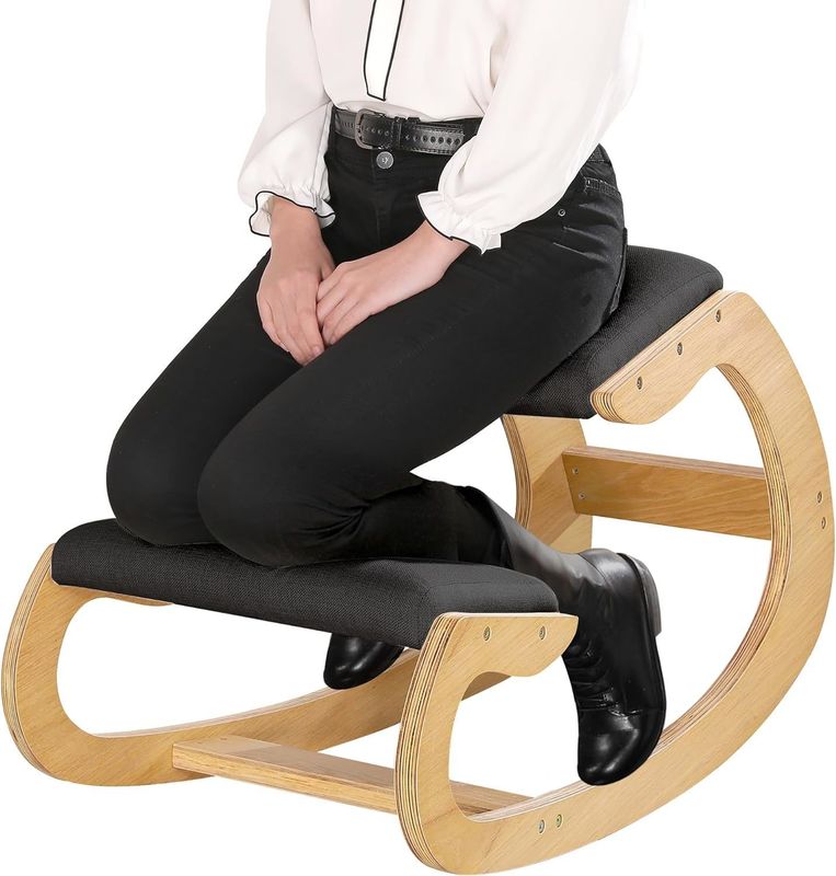 Ergonomic Kneeling Rocking Knee Chair Modern Upright Posture Chair for Home Stool Ottoman