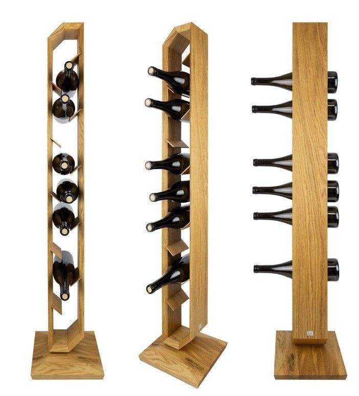 Custom Wooden Wine Rack for Home Decor Installation Type Standing Type Anniversary Gift