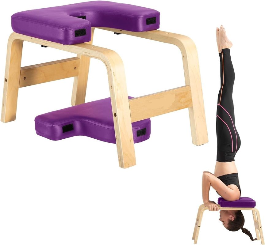Mail Packing Y Wooden Yoga Headstand Bench for Core Strengthening in Yoga Exercises