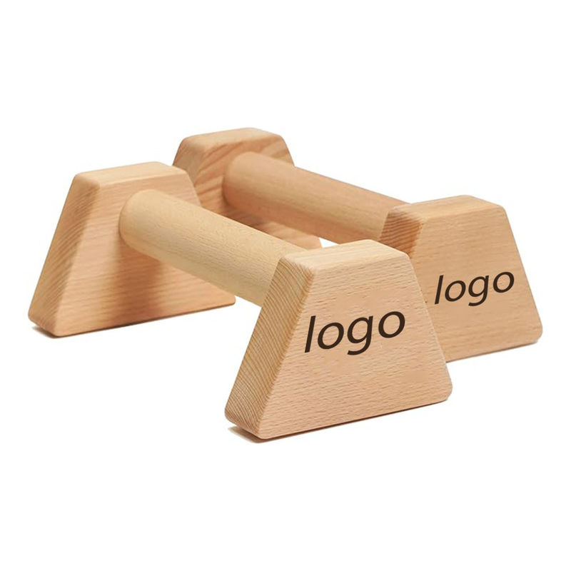 Wooden Parallettes Push Up Bars PowerBars for Indoor Fitness Durable Handstand Trainer