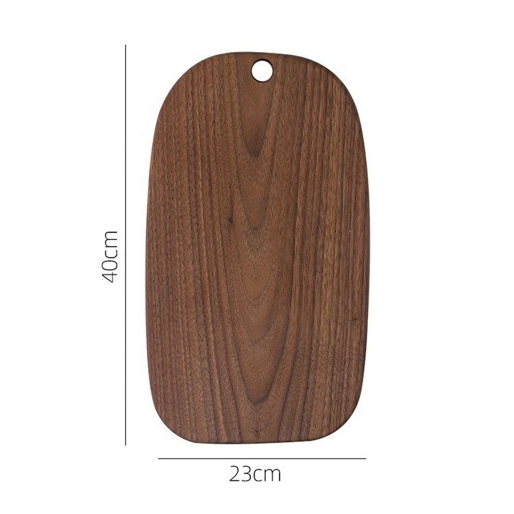 Accepeted Custom Size Black Walnut Wooden Bread Board for Fruits and Serving 40x23cm
