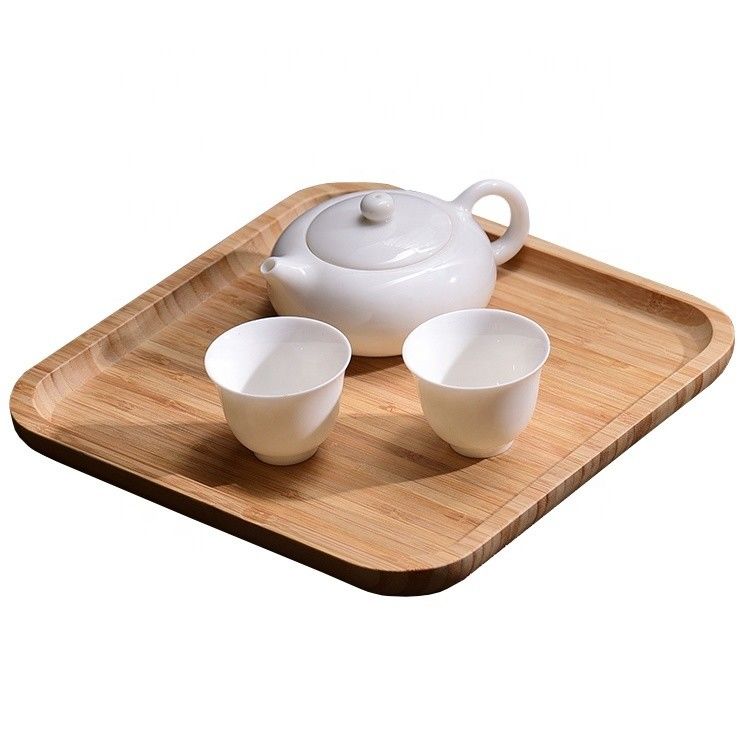Elegant Bamboo Serving Tray Set Customized Logo and Eco-friendly with Custom Size