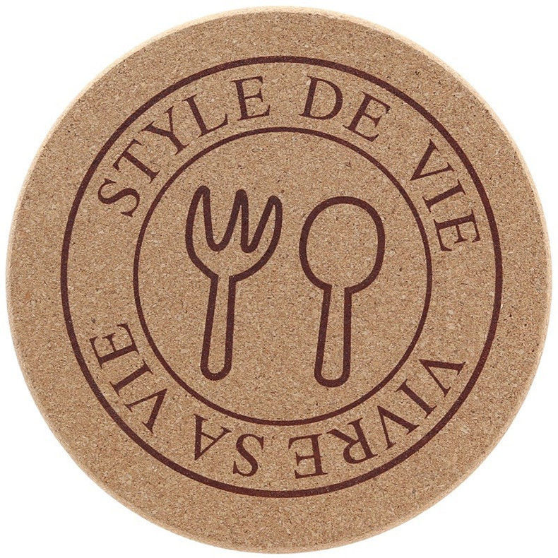 CLASSIC Design Cork Wood Cup Coasters for Stocked Custom Constellation MDF Mats