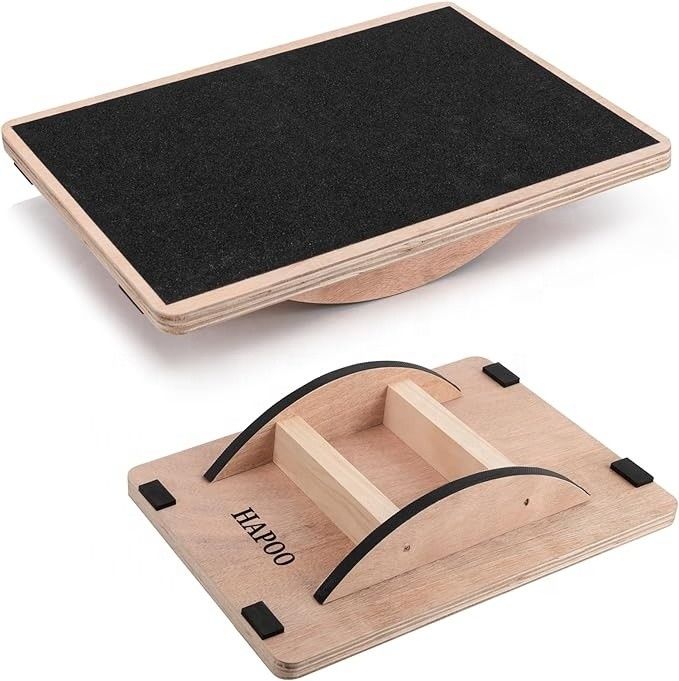22.9 x 1.5 x 11.9 cm Custom Wooden Balance Board for Office Wobble Boards and Fitness