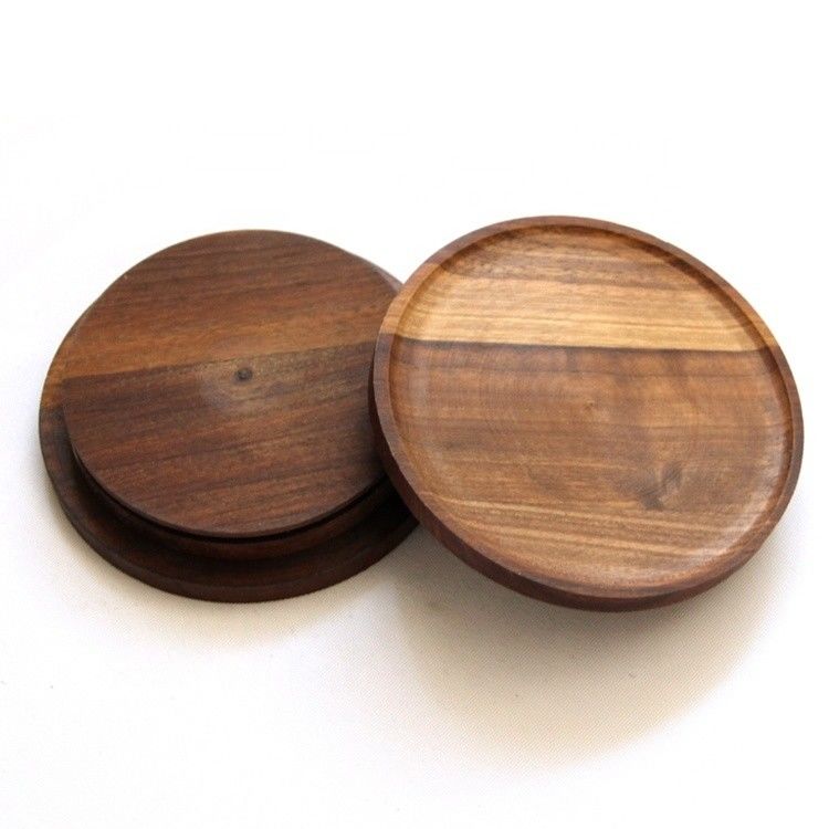 Custom Order Accepted Kitchen Candy Spices Glass Jar with Non Spill Black Walnut Lid