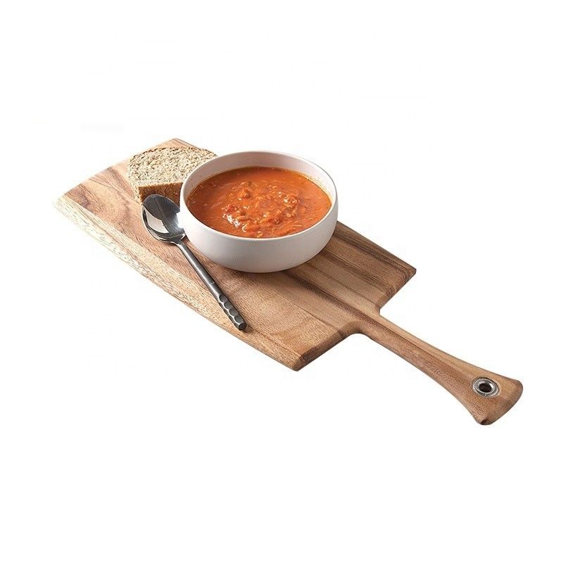 Wooden Olive Chopping Board for Portable Bread Cheese Cutting 8 x 20.5 x 0.5 inches