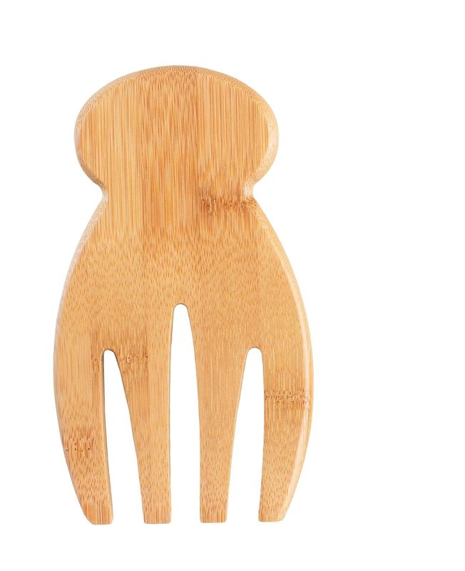 Set of 2 Bamboo Wood Salad Hands Perfect for Tossing and Serving Salad Pasta and More
