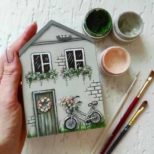 Wooden Craft Doll House DIY Miniature Room for Children Customized Logo Wood Blocks