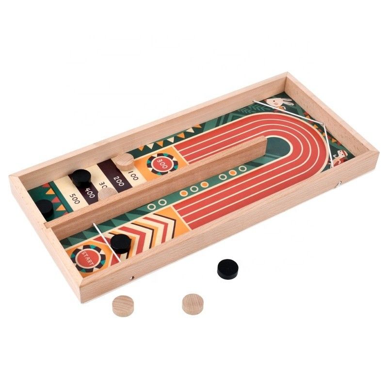 Laser Engrave Printing Multi-Color Fast Sling Puck Game Shot Toy for Educational Play
