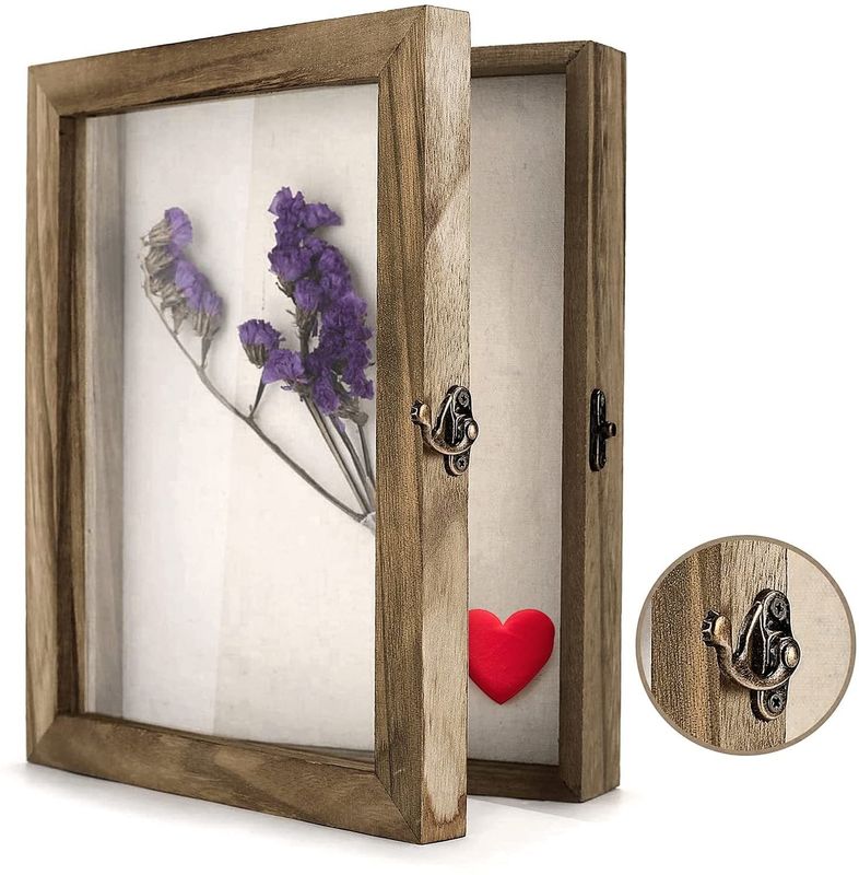 Protective Shadow Box Display Case for Preserving Photos and Memories 25.4x20.3x5.6