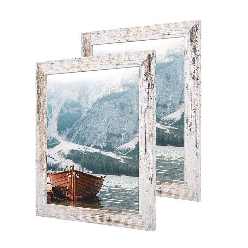 Shabby Chic Wooden Photo Frame Sets with Customized Rustic Wall Art Decoration