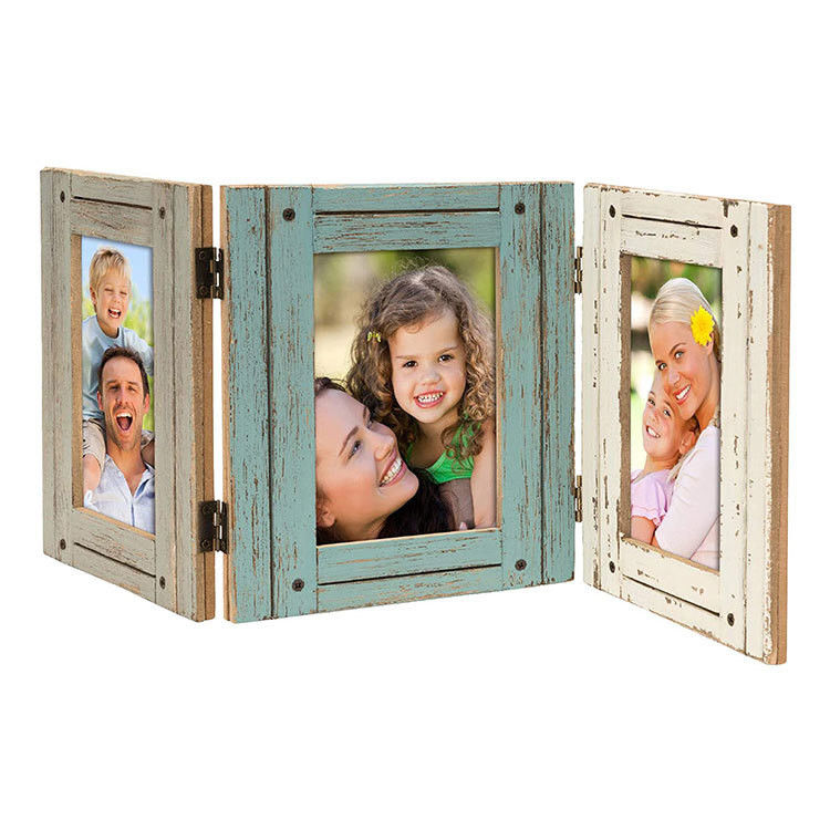 Solid Wood Rustic Photo Frame for Home Decoration Custom Size Silk-Screen Printing