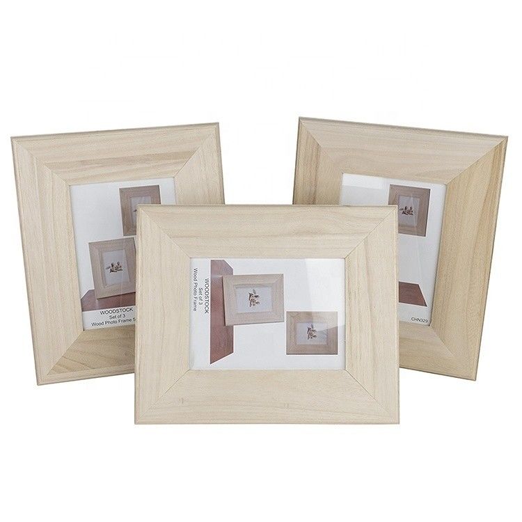 Desktop Natural Wooden Photo Frame with Timeless Design 8.2 x 0.6 x 10.6 inches