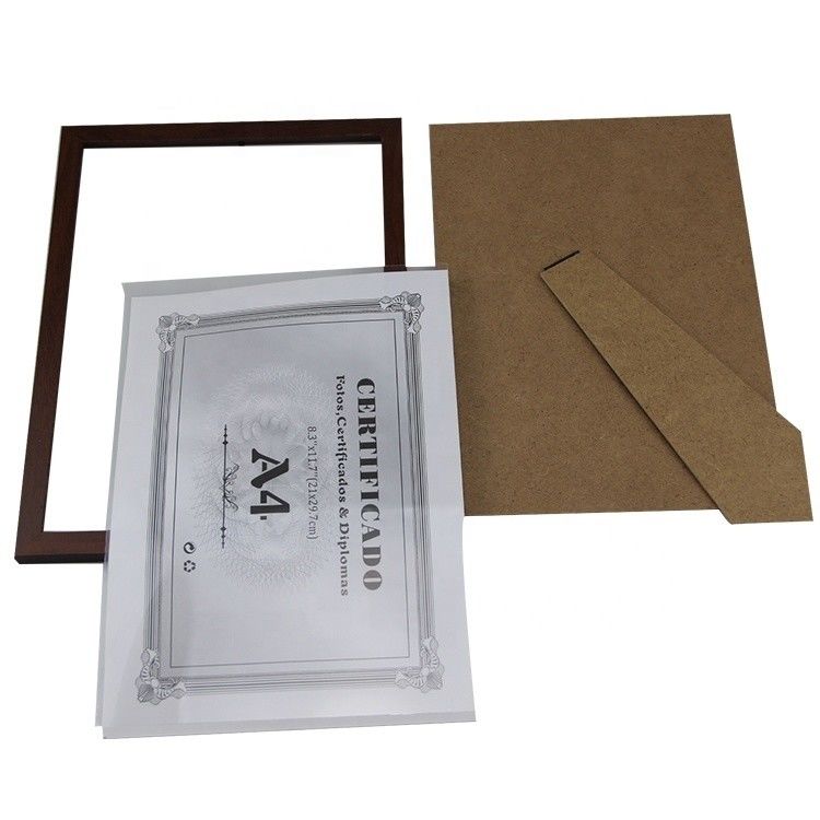 Customized Color Solid Wood Photo Frame With Removable Inner Frame And Real Glass